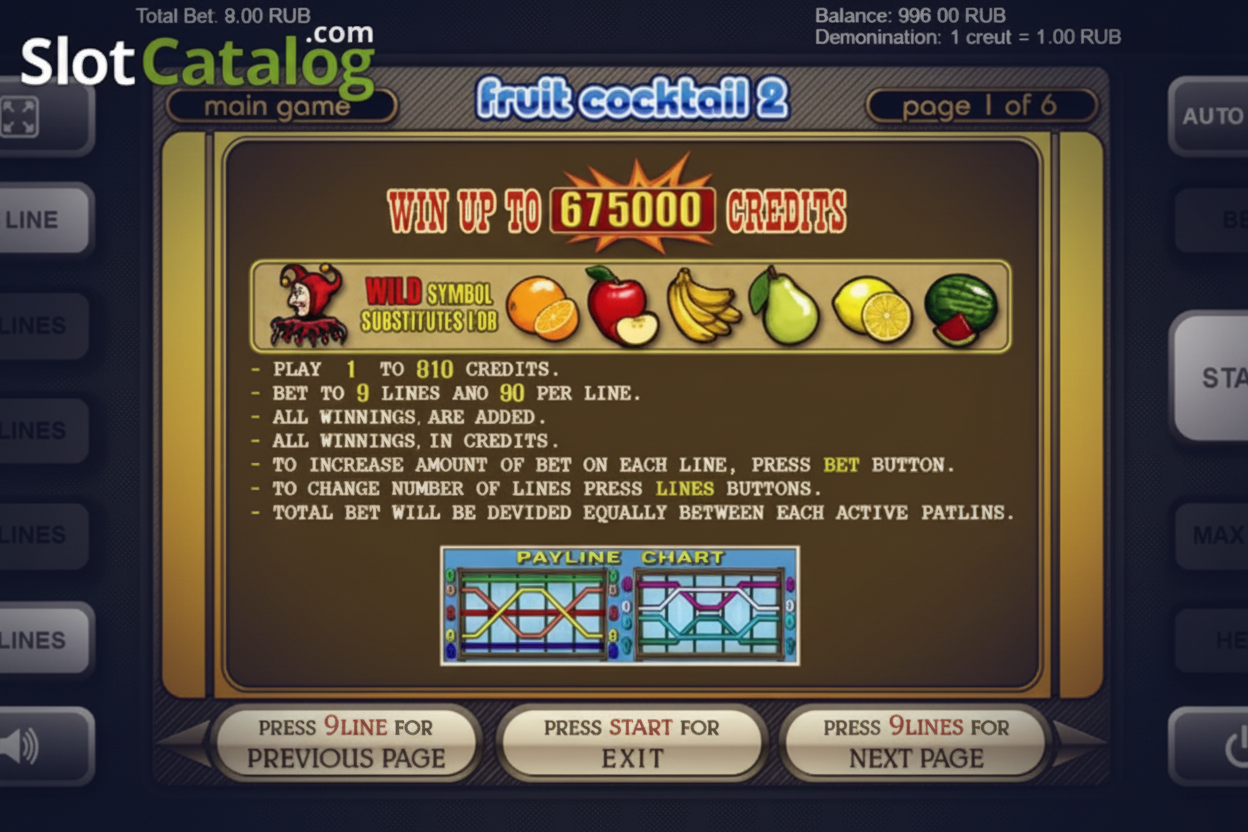 Fruit Cocktail 2 Top Casinos Chile 2026 - Los cinco mejores operadores offshore